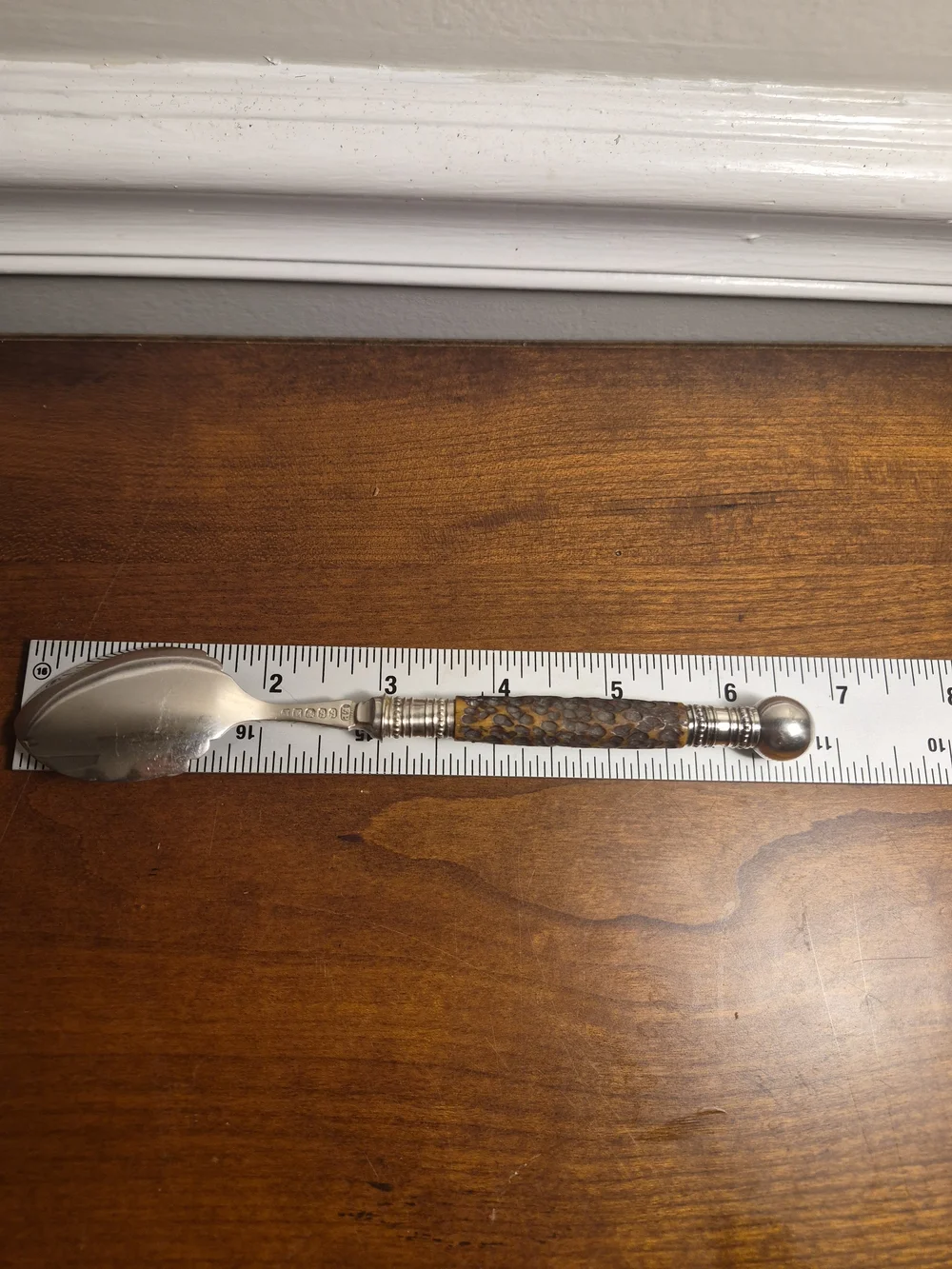 Vintage/Antique Joseph Elliott & Sons Silver Plated With Bone Handle Spoon